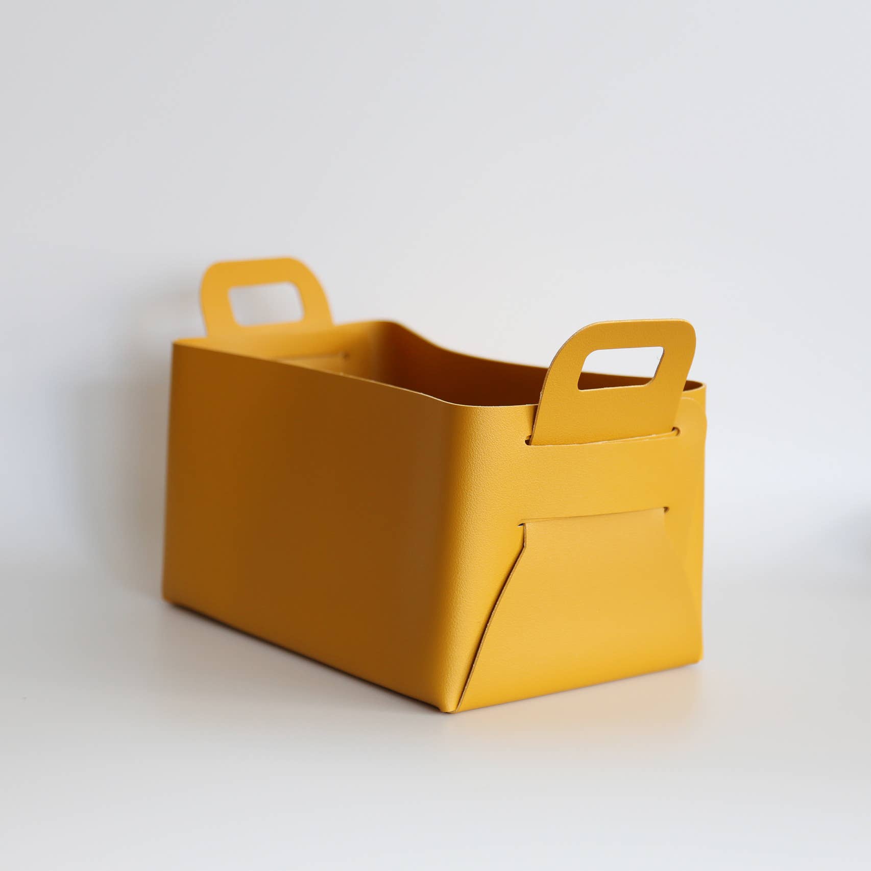 Vegan Leather Storage Basket Gift Box, Medium - HER Home Design Boutique